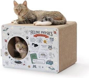 Carrie & Koccha Cardboard Cat Scratcher House for Indoor Cats - Physics