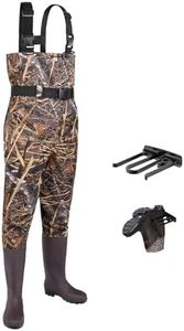 FISHINGSIR Fishing Waders for Men with Boots Womens Chest Waders 2-Ply Nylon/PVC Waterproof for Hunting with Boot Hanger