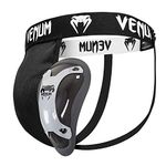 Venum Competitor Groinguard and Support (Silver Series), Black/Ice, X-Large