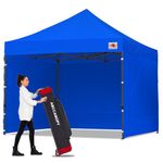 ABCCANOPY Classic Ez Pop up Canopy Tent with Sidewalls 10x10 Market and Patio-Series, Royal Blue