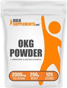 BulkSupplements.com OKG (L-Ornithine a-Ketoglutarate) Powder - Nitric Oxide Supplement - Energy Supplement - NAD Supplement - Oxygen Boost - Nitric Oxide Booster - Muscle Mass (250 Grams - 8.8 oz)