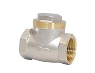 Resale By JES Non Return Valve | Water Pressure Control Valve | Nrv Brass Valve (Swing Check Valve 1'' / 25 Mm, Golden and Silver Color)