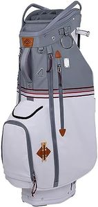 Sun Mountain Mid Stripe 14-Way Cart Golf Bag - N230436 - White/Cadet/Brick