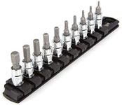 TEKTON 1/4 Inch Drive Hex Bit Socket Set, 10-Piece (5/64-5/16 in.) | SHB90101