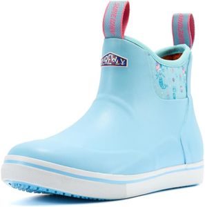 SUREWAY Women's Waterproof Ankle Deck Boots, Lt Blue, Size 6