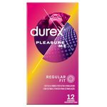 Durex Pleasure Me Ribbed and Dotted Condoms (Pack of 12)