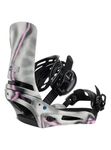 Burton Men's Cartel X Re:Flex Snowboard Bindings, Gray/Pink, L