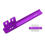 BELOMI License Plate Holder, Aluminum Alloy License Plate Bracket, Universal Front and Rear Bumper Car Tag Frame with Mounting Bolts and Nuts, Rust-Proof and Weather-Proof, Car Accessories (Purple)