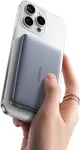 Baseus Picogo AM41 Magsafe Portable Charger, Qi2 Certified Ultra Slim Magnetic 15W Wireless Power Bank, 10000mAh 27W Fast Charging Battery Pack with USB-C for iPhone 16/15/14/13/12 Series Only