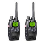 Midland - 2 G7 PRO Walkie Talkies, UKCA Certified Walkie Talkie for Airsoft & Outdoor, UK Plug, 2 Way Radio 85 Channels - 16 PMR446/69 LPD Licence-Free, 10Km Range, 18H Battery, Rechargeable Batteries