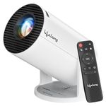 Lifelong Electronics Lightbeam Android Smart LED Projector 4K UHD & 1080p Support, Built-in Streaming Apps (Netflix, Prime, Hotstar, etc), Auto Keystone, 4000 Lumens, 100" Screen, Miracast, HDMI, USB