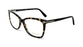 Tom Ford FT5514 Eyeglass Frames - Dark Havana Frame, Dark Havana Lenses, 54 mm Lens FT551454052, Dark Havana - 052, Lens-54 Bridge-15 B-40.7 ED-58.0 Temple-140