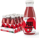 Pomona Organic Juices Pure Rosehip Juice, 8.4 Ounce Bottle (Pack of 12), Cold Pressed Organic Juice, Non-GMO, No Sugar Added, Not from Concentrate, Gluten Free, Kosher Certified, Preservative Free