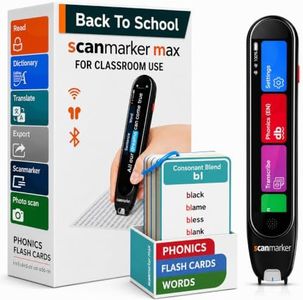 Scanmarker Max Back to School Supply Bundle Reading Pen + Phonics Cards | Designed for Classroom Support with Phonics Assistance, Lock Function and Assistive Web App