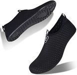 IceUnicorn Water Shoes Men Women Beach Swim Aqua Barefoot Socks Pool Quick Dry Yoga(Black 42/43)