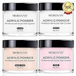 Morovan Acrylic Nail Powder Set: 4 