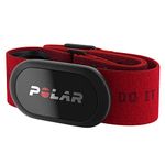 Polar H10 Heart Rate Monitor – ANT Plus , Bluetooth - Waterproof HR Sensor with Chest Strap - Built-in memory, Software updates (H10, M-XXL,Red Beat)