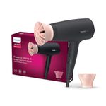 Philips Hair Dryer - Powerful drying with less heat I 6 Styling options for Professional Salon like blowdry I 2100 W I Cool Shot | Advanced Ionic Care for Frizz-Free hair I ThermoProtect Technology for Minimised Damage I Styling attachment | Men and Women I 2 Year Warranty BHD356/10