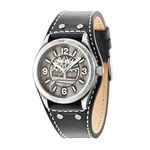 Timberland Leather Analog Grey Dial Men's Watch-Tbl.14566Jsq/57, Band_Black