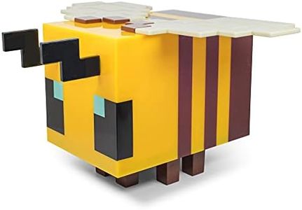 Minecraft Yellow Bee Figural LED Mood Light | Bedside Table Lamp for Desk | Home Decor Accessories And Room Essentials | Official Video Game Collectible | 5 Inches Tall