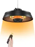 Pasapair Patio Heater - 1500W Outdoor Hanging Heater 3S Fast Heating with Remote - Adjustable Height Waterproof Infrared Mounted Heater for Gazebo Garage - ETL Certified