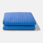 Gravity Blanket Upgraded Cooling Weighted Blanket for Adults, 20lbs Cerulean Blue, 48"x 72" Twin/Throw, Original Weighted Blanket, Cotton Made Blanket with Washable Cover & Zipper Fastening