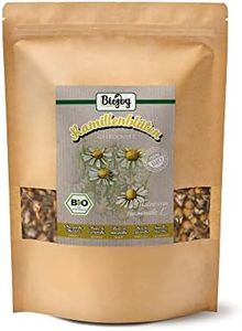 Biojoy Fiori di camomilla BIO (250 g), secchi e interi, ideali per Infuso alla camomilla (Matricaria chamomilla L.)