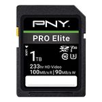 PNY 1TB PRO Elite Class 10 U3 V30 SDXC Flash Memory Card​