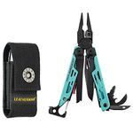 LEATHERMAN, Signal, 19-in-1 Multi-Tool for Outdoors, Camping, Hiking, Fishing, Survival, Durable & Lightweight EDC, Made in The USA, Aqua/Black