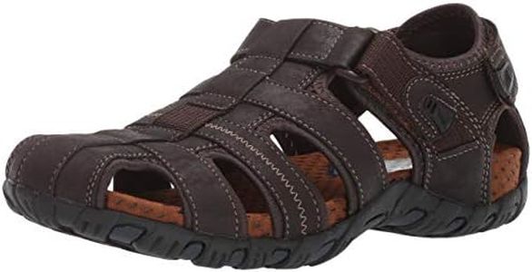 Nunn Bush Men's Rio Bravo Fisherman Closed Toe Outdoor Sandal, Brown, 9
