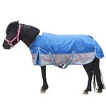 Gallopoff Mini Horse/Pony/Foal/Miniature Size 36"-51" Lightweight Waterproof & Breathable 1200 Denier Turnout Blanket with No Filling RoyalBlue 48"