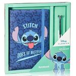 Stitch - Lilo and Stitch - Official Disney Diary, Notebook, Journal - Stationery Set Accesory with Pen - Colouring Book - Kawaii Gifts Box for Women