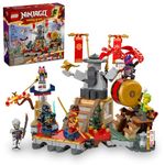 LEGO NINJAGO Tournament Battle Arena Playset with 6 Minifigures, Action Toy for Kids, Ninja Toy Building Set, Birthday Gift Idea for Boys and Girls Aged 7 and Up, 71818