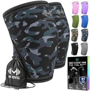 Modvel Strength 7mm Knee Sleeves (Pair) for Weightlifting & Powerlifting (USPA, IPL Approved) | High-Performance Knee Compression Support For Squats, Weight Lifting - Men and Women