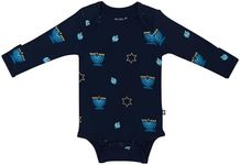 KYTE BABY Long Sleeve Bodysuit in Hanukkah
