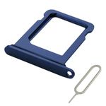 MMOBIEL SIM Card Tray Compatible with iPhone 12 mini – SIM Card Slot Tray Holder – SIM Card Holder Replacement – Incl. SIM Card Removal Tool And Waterproof Rubber Seal Ring - Blue