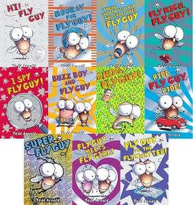 Fly Guy Complete Collection Series Set Books 1-11 (#1 Hi! Fly Guy, #2 Super Fly Guy, #3 Shoo, Fly Guy!, #4 There Was an Old Lady Who Swallowed a Fly Guy, #5 Fly High, Fly Guy!, #6 Hooray For Fly Guy, #7 I Spy Fly Guy, #8 Fly Guy Meets Fly Girl, #9 Buzz Boy and Fly Guy, #10 Fly Guy vs The Flyswatter, #11 Ride, Fly Guy, Ride)