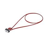 kwmobile Strap Compatible with Samsung Galaxy Buds 3 / Soundcore P20i / Wave Beam/Fun Air Pro 4 - Strap Magnetic Silicone Cord Earphones Holder - Red