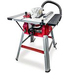 LUMBER JACK TS210SL 8" Table Saw, 1500W Motor, Adjustable 0-45° Angle, 70mm Cutting Depth, Dust Extraction Port, Full-Length Rip Fence & Side Extensions for Woodworking