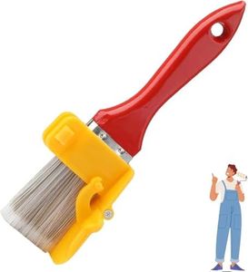 Professional Paint Edger Tool with Protective Cover and Extendable Handle for Ceiling and Wall Edges, Reusable Cutting in Brush for Windowsills and Narrow Surfaces - Abvian