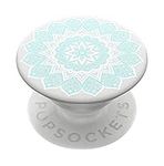 PopSockets 800409: PopGrip Expanding Stand and Grip with a Swappable Top for Phones & Tablets - Peace Mandala Tiffany