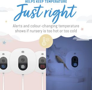 Angelcare 3-in-1 Baby Movement Monitor with Video – SensaSure, White