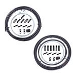 Universal Bicycle Brake & Shift Derailleur Cable (Housing & Cables) Complete Set with Aluminum End Caps S Hook Crimps for Mountain Road MTB Bike Replacement (Black)