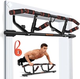 Pull Up Bar: Sportneer Chin Up Bar with Folding Handle Strength Training Pull-up Bars Doorway Multi-Grip Upper Body Trainer 200kg Capacity for Home Gym