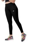 NEXSUS APPARELS Gym Wear | Lower for Women | Fitness Workout Pants for Girls. (L, Black)