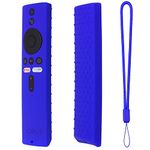 Oboe Silicone TV Remote Cover Compatible with Xiaomi Mi TV Remote Netflix/Amazon Model 4X (65,55,50,43 inch)/ 4A (40 inch) Remote Protective Case with Loop (Blue) [Remote NOT Included]