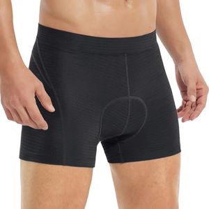 BALEAF Men's Cycling Shorts Padded Bike Underwear Mesh 4D Gel Padding Mountain Biking Bicycle Liner Breathable Black L