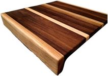 Walnut & Maple Dough Board with Lip