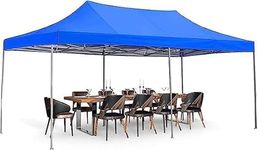 BEYOND SKY Outdoor Tent/Gazebo Tent 10x20ft Pop Up Canopy Portable & Foldable Gazebo for Outdoor Advertisement, Wedding & Camping | Heavy Duty Lawn & Garden Outdoor Canopy Tent (50KgBLUE)