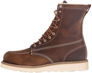 Thorogood Men's American Heritage Wedge Safety Toe Work Boot, Brown, 11 2E US